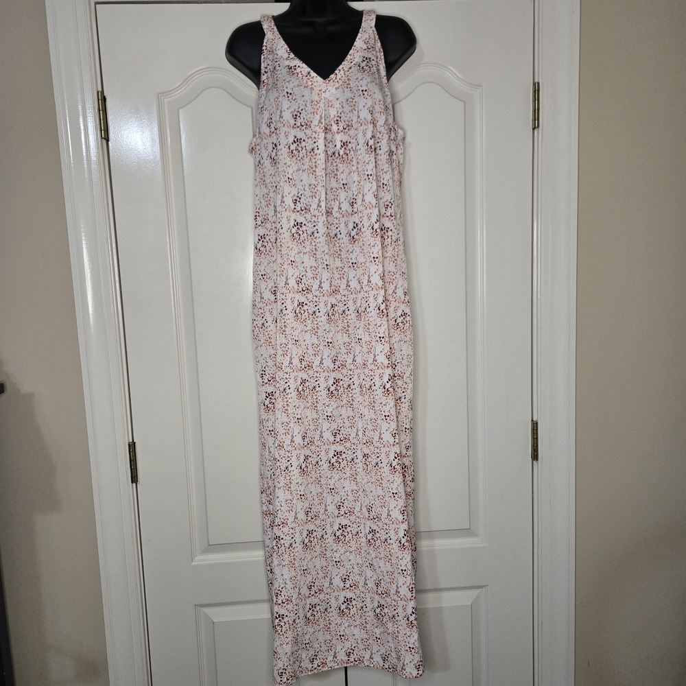 AWULIFFAN Maxi Dress Medium V-Neck Sleeveless Sundress‎ Casual 54in Length NEW